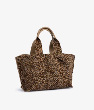 Pedro Garcia Mini perfed tote in leopard print suede | Mini perefd tote | Spring Summer 26 |