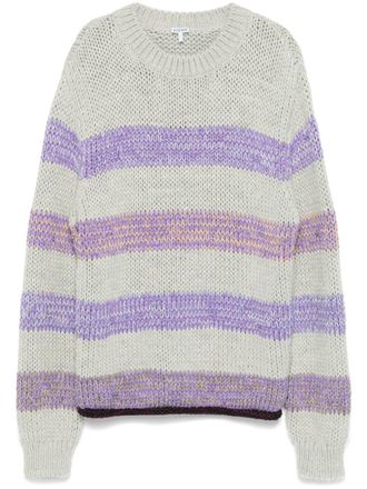 Loewe striped sweater - Grey