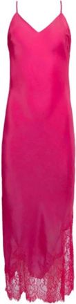 Gold Hawk Gh 842Pink Maxi Jurk - Dames - Maxi kleedjes - Roze - L - Polyester - Kleedjes