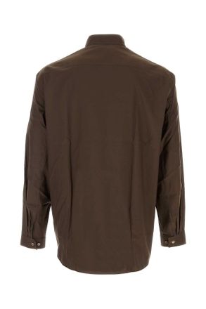 Christophe Lemaire Cotton-Silk Blend T-shirt - Brown
