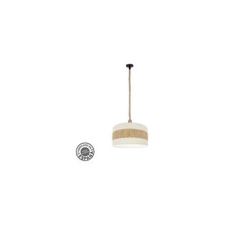 Fabrilamp Fabrilamp - Abrila Colgante Con Pantalla Modelo Nicaragua Blanco Con Cuerda