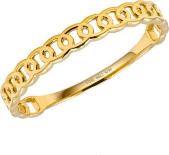 MAX + STONE 14k Yellow Gold Stackable Chain Link Ring