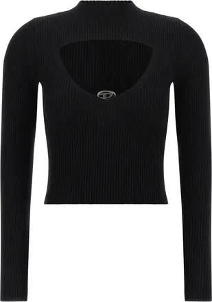 Diesel Black Knitted Logo Sweater