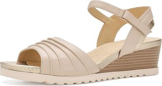 David Tate Kay Womens Wedge Shoes Camel : 8.5 WW (EE), Leather