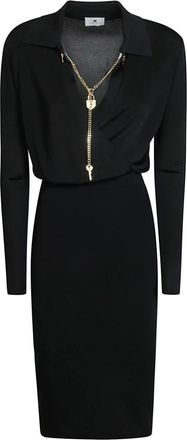 Elisabetta Franchi Mujer, Vestidos, Negro, Talla: M