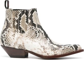 Sonora 40mm Hidalgo leather boots - women - Calf Leather/Calf Leather/Calf Leather/Rubber - 36 - Neutrals