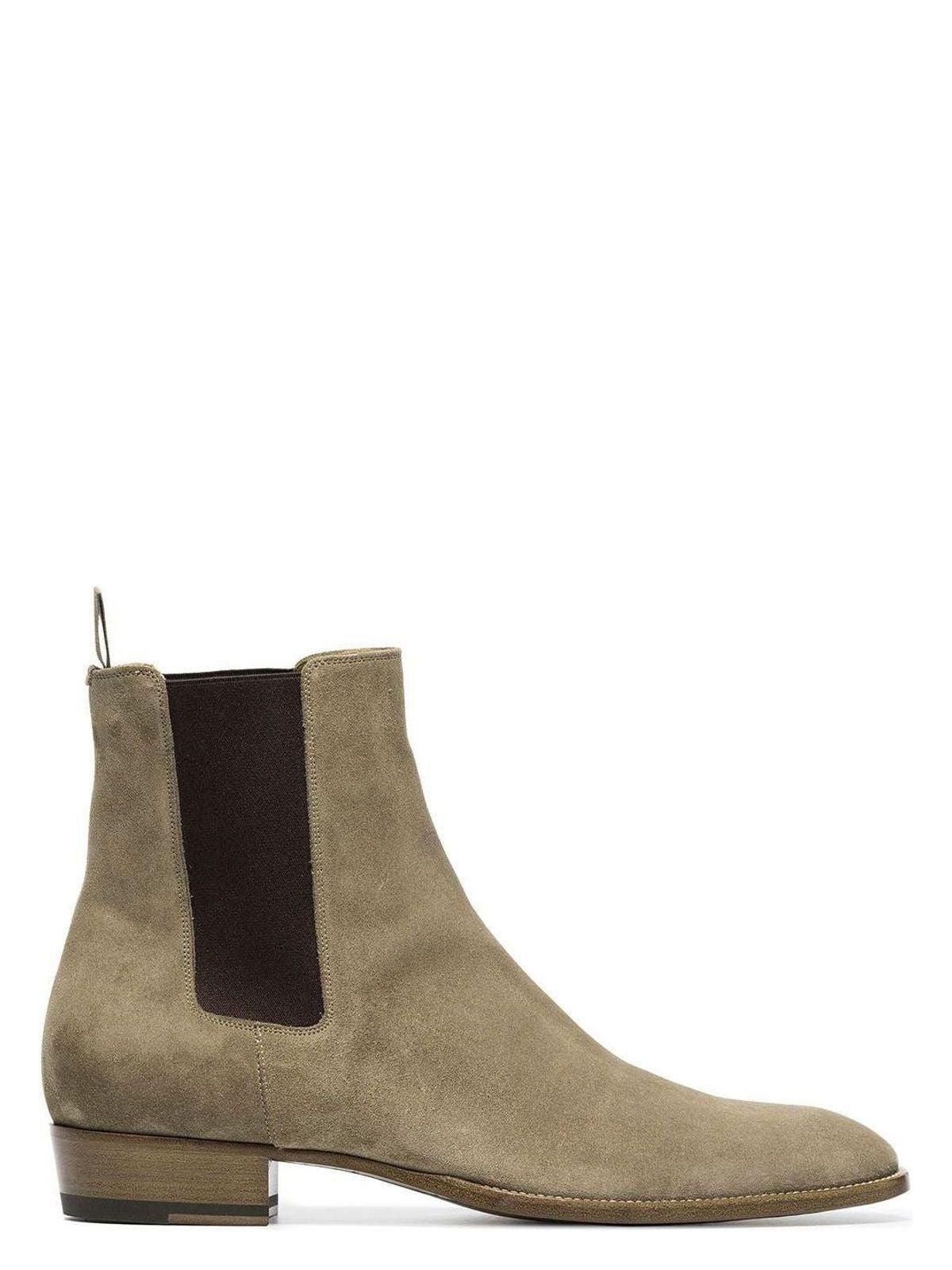 Saint Laurent さきどり☆シュルピス 80 レザーアンクルブーツ SAINT LAURENT PARIS サンローランパリ 20AW WYATT 40 ZIP