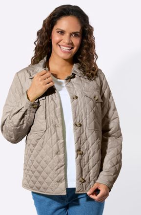 Casual Looks Blusenjacke CASUAL LOOKS, Damen, Gr. 36, sesam, 100% Polyester, Wattierung:100% Polyester, Jacken Blusenjacke