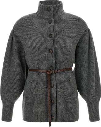 Brunello Cucinelli Dames, Truien, Grijs, Maat: M Zijde