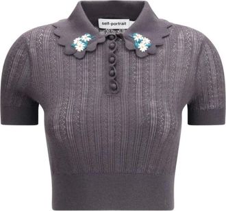 Self Portrait Donna, Top, Grigio, S, new