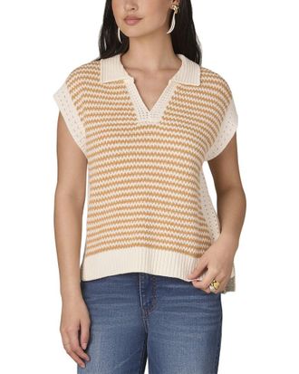 Wit & Wisdom Wit & Wisdom Extended Shoulder V Neck Collar Sweater Vest