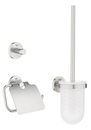 GROHE Juego De Accesorios 3 En 1 Essentials, Acero Inoxidable (40407dc1)