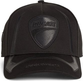 Dsquared2 x Ducati Cappello da baseball con logo ricamato - Nero