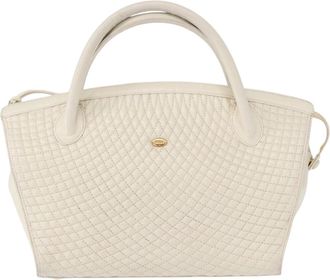 Bally Vintage Quilted Leather Leather Handbag (Pre-Owned)