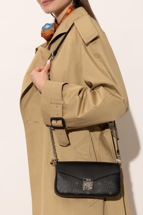 MCM Tracy Mini Shoulder Bag, Womens, Black