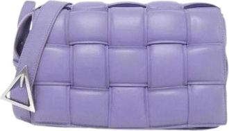 Bottega Veneta Pre-owned Lamb Shoulder Bag - Dames - Vintage Schoudertas - Paars - ONE Size - Leer - Vintage
