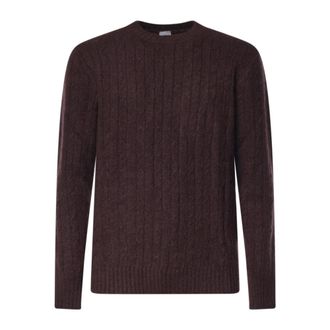 Eleventy Maglione girocollo in cashmere - - Knitwear - Uomo - Marrone - M