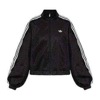 adidas Lace Oversized Archive Track Top - Dames - Vesten met rits - Zwart - 2XS - Katoen - Hoodies & sweatvesten