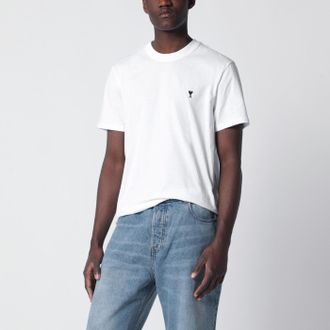 Ami T-shirt Ami De Coeur bianca in cotone