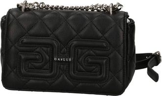 Gaëlle Paris Tassen, Dames, Zwart, ONE Size, Leer, Zwarte Schoudertas van Kunstleer