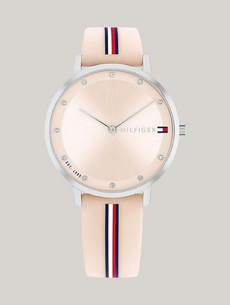 Tommy Hilfiger Reloj con correa rosa distintiva