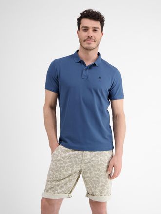 Lerros Poloshirt LERROS Poloshirt mit COOL & DRY Funktion in Piqu&eacute;-Qualit&auml;t, Herren, Gr. XXL, travel blau, 60% Baumwolle, 40% Polyester, ohne Ausschnitt, Shi