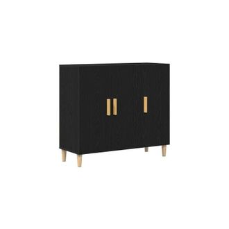 vidaXL Sideboard Black 90 x 34 x 80 cm Engineered wood Vidaxl