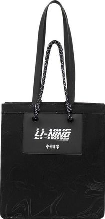 Li-Ning Logo Tote Bag Black White ABDS130-1