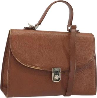 Burberry Pre-owned Vintage Handbag - Dames - Vintage Handtas - Bruin - ONE Size - Leer - Vintage