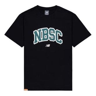 New Balance Big NBSC Graphic T-Shirt Black Blue AMT42322-BK