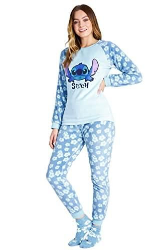 Disney Stitch Pyjama Polaire Femme Ensemble Pyjama avec