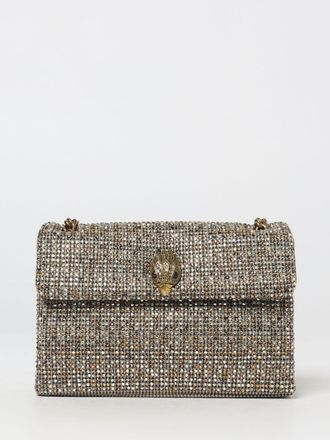 Kurt Geiger Borsa Kensington Kurt Geiger London in tessuto pied de poule con strass all over