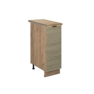 Vicco Armario De Farmacia Fame-line, Panel De Roble, 30 Cm, Et Roble, Vicco