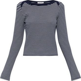 Rag & Bone Top met streepjespatroon - Dames - Longsleeves - Blauw - S - Katoen - Tops