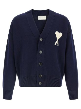Ami Blue Ami De Coeur Cardigan