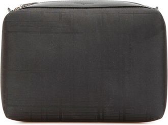 Ferragamo Black Nylon Leather Pouch (Pre-Owned)
