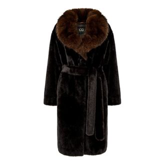 Cesare Gaspari Ivy Faux Fur Coat - - Coats - Donna - Marrone - XL
