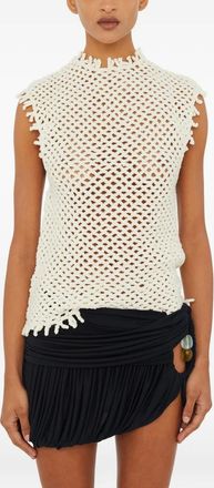 CHRISTOPHER ESBER Lattice gebreide spencer - Wit