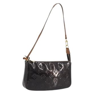 Louis Vuitton Pre-owned Vintage Shoulder Bag - Dames - Pre-owned - Paars - Maat: ONE Size Leer