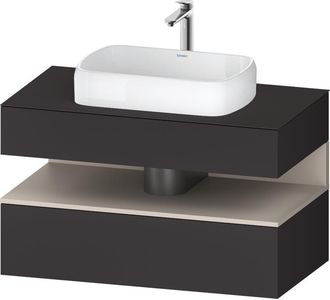 Duravit Duravit Qatego Consola Mueble Bajo Lavabo, 1 Extra&iacute;ble, 1 Caj&oacute;n
