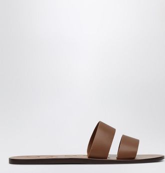 Manebì Brown leather sandals with straps