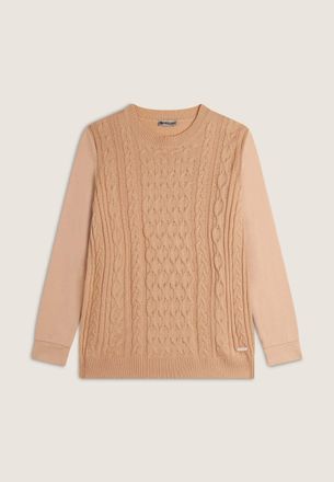 Freddy Sweatshirt FREDDY Pullover F4WSARA, Damen, Gr. L, weiss (cuban sand), Obermaterial: 67% Synthetik synthetic. 20% Baumwolle CO. 12% Modal CMD. 1% Elast