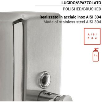 Gedy Gedy - 20832100000 Epos Dosificador Cromo Cepillado - Ref: 20832100000