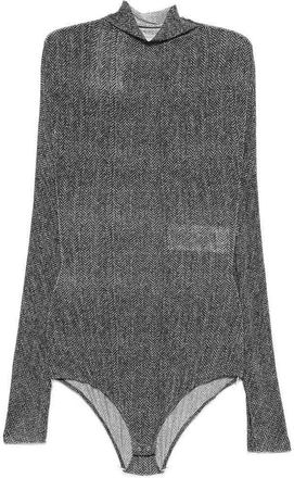 Maison Margiela Semi-Sheer High-Neck Top