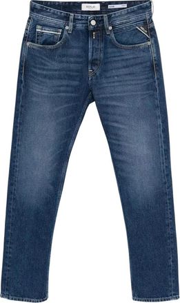 Replay Grover Straight-Fit Jeans - Heren - Regular Fit Jeans - Blauw - W38 L32 - Katoen - Jeans