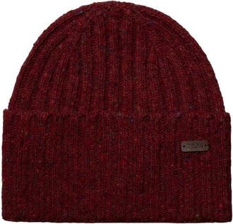 Eton Donegal Wool Blend Beanie in Medium Red at Nordstrom
