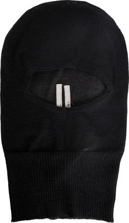 Rick Owens Accessoires, Heren, Zwart, ONE Size, Passamontagna In Maglia