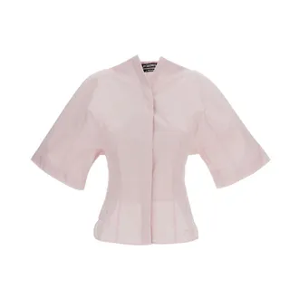 Jacquemus Blouses, female, Pink, Size: XS Moisson Shirt