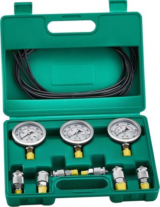 OEM Kit De Prueba De Presi&oacute;n Hidr&aacute;ulica, Acero Inoxidable Duradero, Mediciones Vers&aacute;tiles, Verde