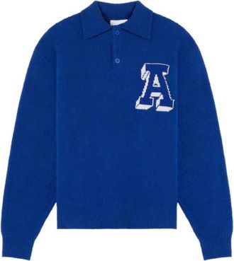 Axel Arigato Cotton-Blend Team Polo Sweater, Size X-Large